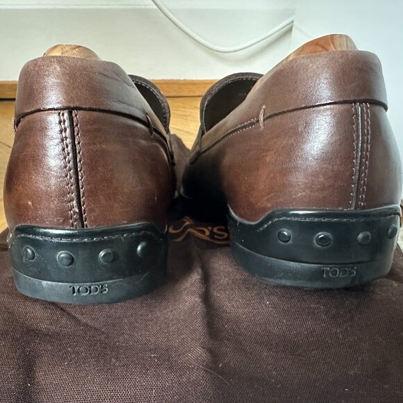Tod\'s Brown Leather Loafer Dress Shoe Men\'s Size 7